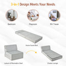 Tri-Fold Folding Chair Convertible Sleeper Bed by DirectDeals