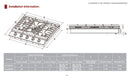 30" Stainless Steel Tri-Ring Gas Cooktop Series | GLS30501