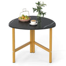 Triangle Coffee Table Oval Coffee Table with Metal Legs Industrial Center Table by LJGDeals