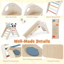 Triangle Set Foldable Kids Climbing Toys Panda-Themed Wood Montessori Climbing Set by LJGDeals