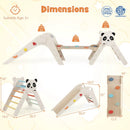Triangle Set Foldable Kids Climbing Toys Panda-Themed Wood Montessori Climbing Set by DirectDeals