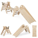 Triangle Set Foldable Kids Climbing Toys Panda-Themed Wood Montessori Climbing Set by LJGDeals