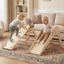 Triangle Set Foldable Kids Climbing Toys Panda-Themed Wood Montessori Climbing Set by LJGDeals