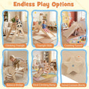 Triangle Set Foldable Kids Climbing Toys Panda-Themed Wood Montessori Climbing Set by DirectDeals