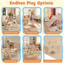 Triangle Set Foldable Kids Climbing Toys Panda-Themed Wood Montessori Climbing Set by LJGDeals