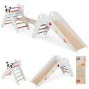 Triangle Set Foldable Kids Climbing Toys Panda-Themed Wood Montessori Climbing Set