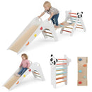 Triangle Set Foldable Kids Climbing Toys Panda-Themed Wood Montessori Climbing Set by LJGDeals
