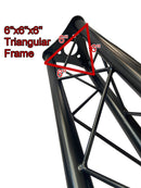 3-PACK Stage Mount Triangle Truss Extension by GRIFFIN | 5Ft Trussing Sections for DJ Booth Lighting System Stand | Mount Light Cans & Sound Effects for Pro Audio Equipment Gear | Parties, Live Gigs