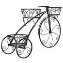 Tricycle Plant Stand Flower Pot Cart Holder with 3 Hollowed Baskets by LJGDeals