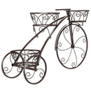 Tricycle Plant Stand Flower Pot Cart Holder with 3 Hollowed Baskets by LJGDeals