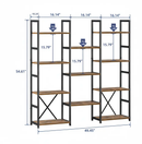 Industrial Bookshelf – /4/5/6/Triple-Tier Metal Storage Shelf by 2Dropme