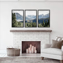 Kluane National Park Wilderness Nature Triptych. Mountains Prints by Wall Art Set