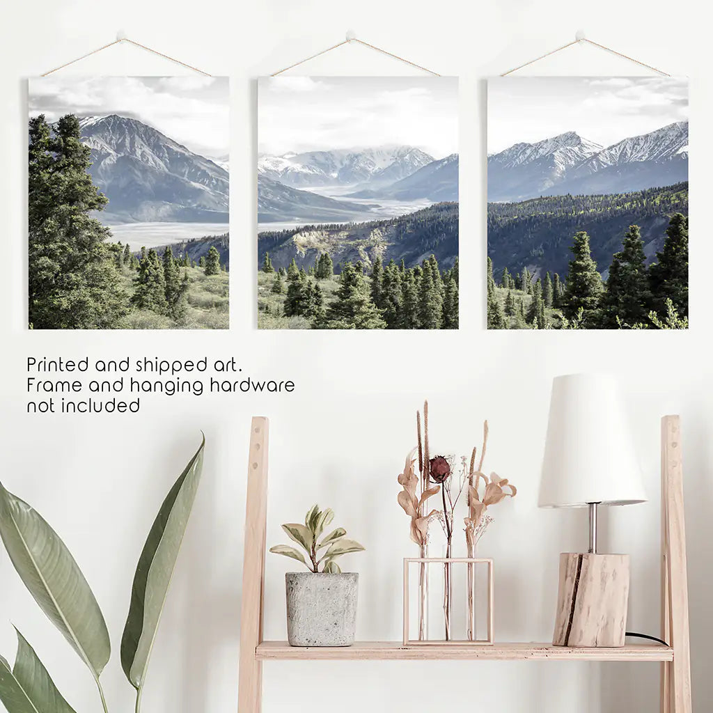 Kluane National Park Wilderness Nature Triptych. Mountains Prints, photo 10 of 13