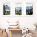 Kluane National Park Wilderness Nature Triptych. Mountains Prints by Wall Art Set
