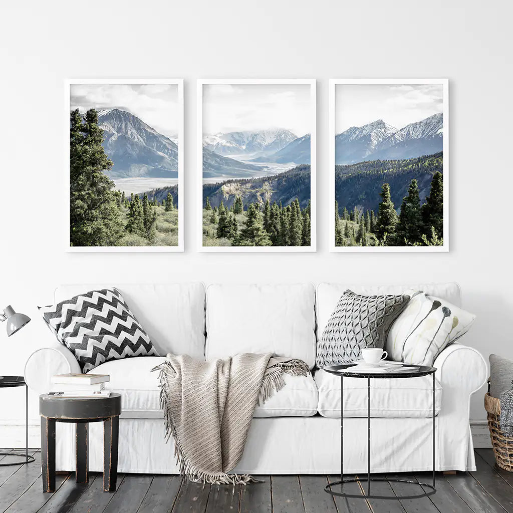 Kluane National Park Wilderness Nature Triptych. Mountains Prints, photo 2 of 13