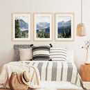 Kluane National Park Wilderness Nature Triptych. Mountains Prints by Wall Art Set