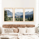 Kluane National Park Wilderness Nature Triptych. Mountains Prints by Wall Art Set