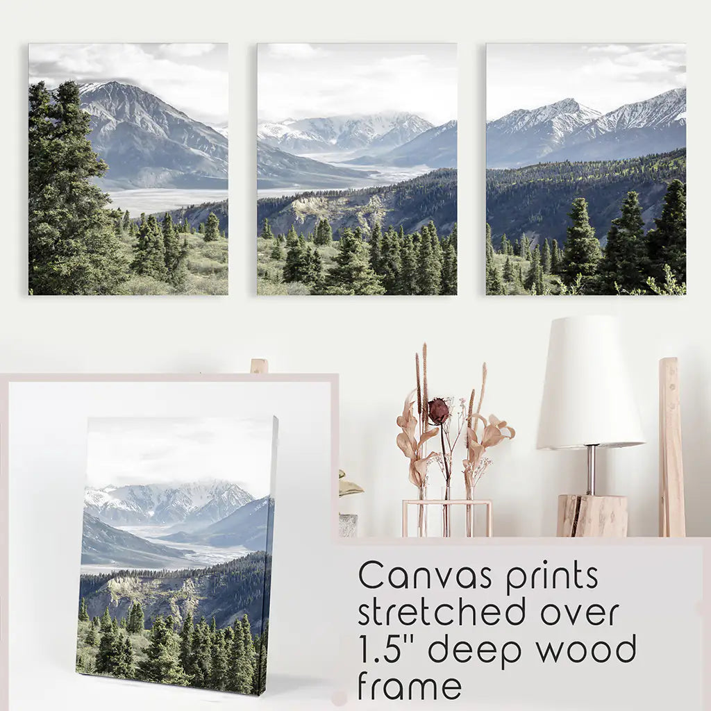 Kluane National Park Wilderness Nature Triptych. Mountains Prints, photo 9 of 13