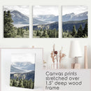 Kluane National Park Wilderness Nature Triptych. Mountains Prints by Wall Art Set