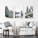 Lake Tahoe, Sierra Nevada. 3 Piece Wall Art by Wall Art Set