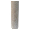 Light Travertine Pedestal Bathroom Sink With Honed Finish 33.5 Inches High