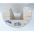 Light Travertine Pedestal Bathroom Sink With Honed Finish 33.5 Inches High