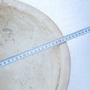 Travertine Oval Vessel Sink 16x21 Beige Handcrafted Natural Stone Bathroom Fixture