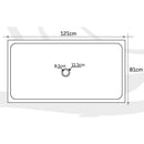 Light Travertine Rectangular Shower Base 32x48 - Honed Finish