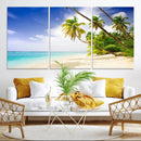 Tropical Beach Canvas Wall Art Print – Palm Trees and White by MyGreatCanvas | Canvas Wall Art Prints | Photo Prints & Wall Decor
