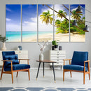 Tropical Beach Canvas Wall Art Print – Palm Trees and White by MyGreatCanvas | Canvas Wall Art Prints | Photo Prints & Wall Decor
