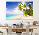 Tropical Beach Canvas Wall Art Print – Palm Trees and White by MyGreatCanvas | Canvas Wall Art Prints | Photo Prints & Wall Decor
