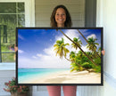 Tropical Beach Canvas Wall Art Print – Palm Trees and White by MyGreatCanvas | Canvas Wall Art Prints | Photo Prints & Wall Decor