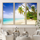 Tropical Beach Canvas Wall Art Print – Palm Trees and White by MyGreatCanvas | Canvas Wall Art Prints | Photo Prints & Wall Decor