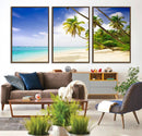 Tropical Beach Canvas Wall Art Print – Palm Trees and White by MyGreatCanvas | Canvas Wall Art Prints | Photo Prints & Wall Decor