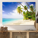 Tropical Beach Canvas Wall Art Print – Palm Trees and White by MyGreatCanvas | Canvas Wall Art Prints | Photo Prints & Wall Decor