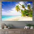 Tropical Beach Canvas Wall Art Print – Palm Trees and White by MyGreatCanvas | Canvas Wall Art Prints | Photo Prints & Wall Decor
