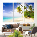 Tropical Beach Canvas Wall Art Print – Palm Trees and White by MyGreatCanvas | Canvas Wall Art Prints | Photo Prints & Wall Decor