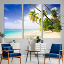 Tropical Beach Canvas Wall Art Print – Palm Trees and White by MyGreatCanvas | Canvas Wall Art Prints | Photo Prints & Wall Decor