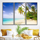 Tropical Beach Canvas Wall Art Print – Palm Trees and White by MyGreatCanvas | Canvas Wall Art Prints | Photo Prints & Wall Decor