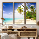 Tropical Beach Canvas Wall Art Print – Palm Trees and White by MyGreatCanvas | Canvas Wall Art Prints | Photo Prints & Wall Decor