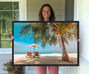 Tropical Beach Wall Art | 3-Panel Large Canvas Print with