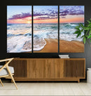 Tropical Beach Waves Art Print Sunset Canvas Print Ocean
