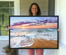 Tropical Beach Waves Art Print Sunset Canvas Print Ocean