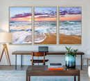 Tropical Beach Waves Art Print Sunset Canvas Print Ocean
