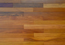 "Image of Exotics Smooth Solid Hardwood Flooring in Brazilian Teak/Cumaru. Each plank measures 21/32 x 3.25 inches. SKU: TRPSH-EBTC."