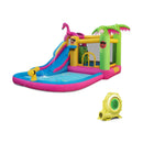 Inflatable Bounce Castle with Long Water Slide and 735W Blower by LJGDeals