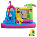 Inflatable Bounce Castle with Long Water Slide and 735W Blower by LJGDeals