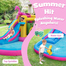 Inflatable Bounce Castle with Long Water Slide and 735W Blower by LJGDeals