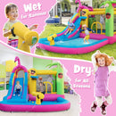 Inflatable Bounce Castle with Long Water Slide and 735W Blower by LJGDeals
