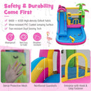 Inflatable Bounce Castle with Long Water Slide and 735W Blower by LJGDeals